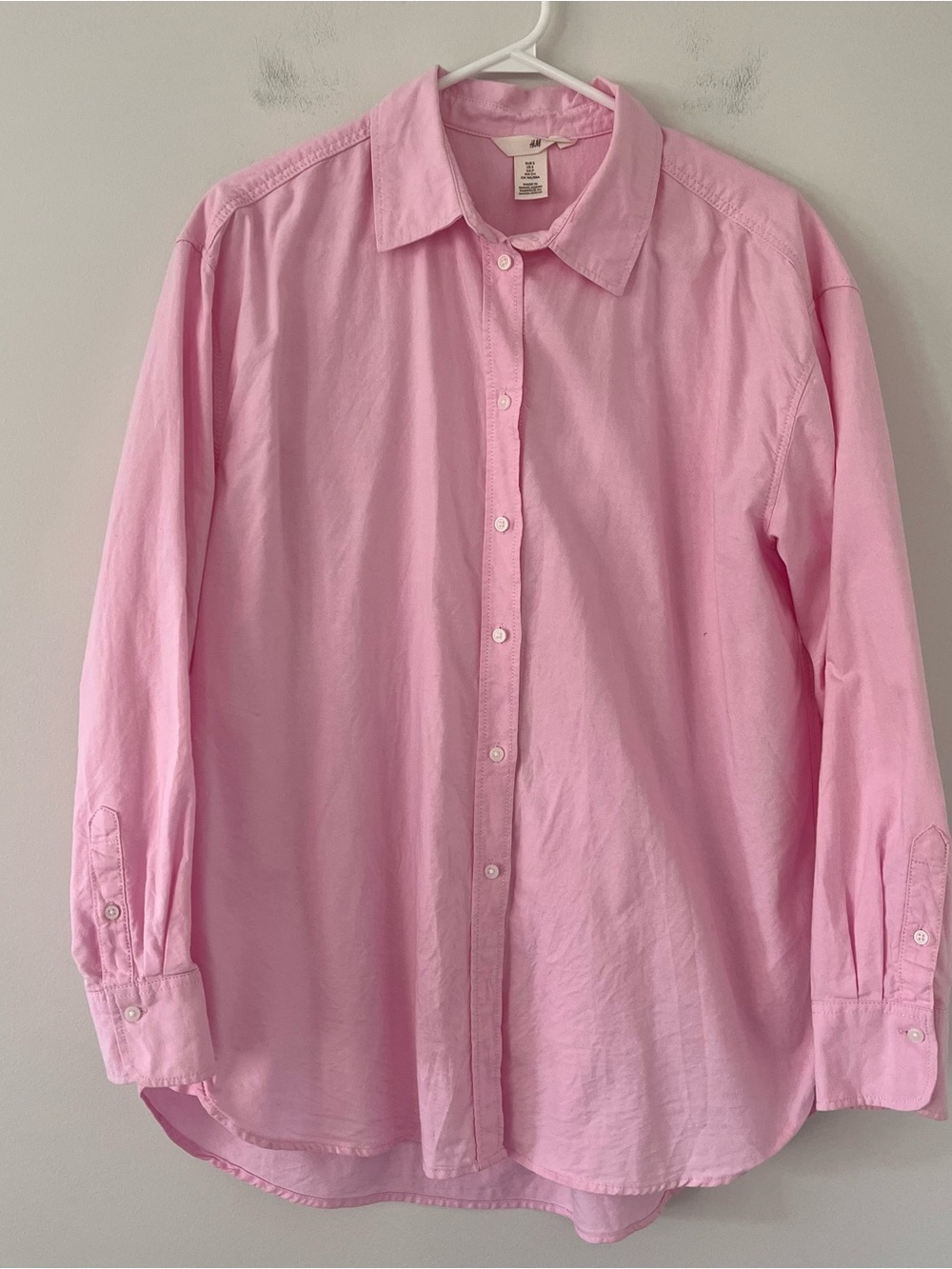 H&M Cotton Pink Classic Button-Down Shirt